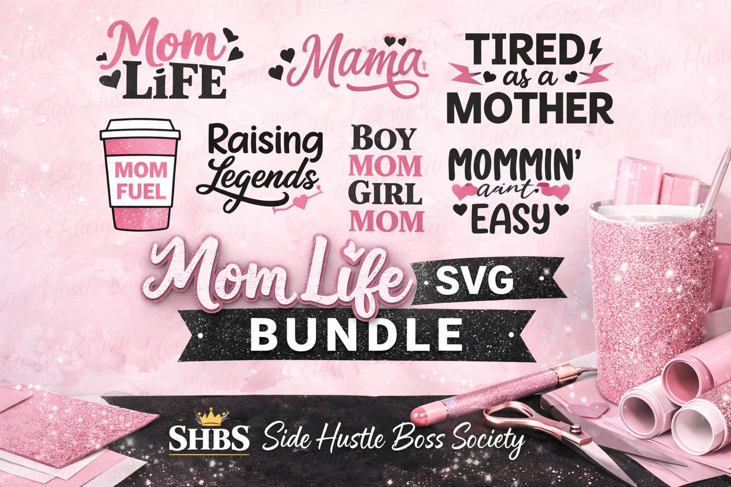 MOM LIFE SVG BUNDLE 👑