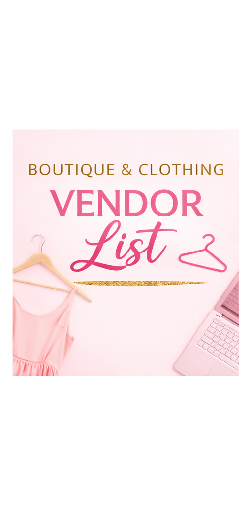BOUTIQUE & CLOTHING VENDOR LIST